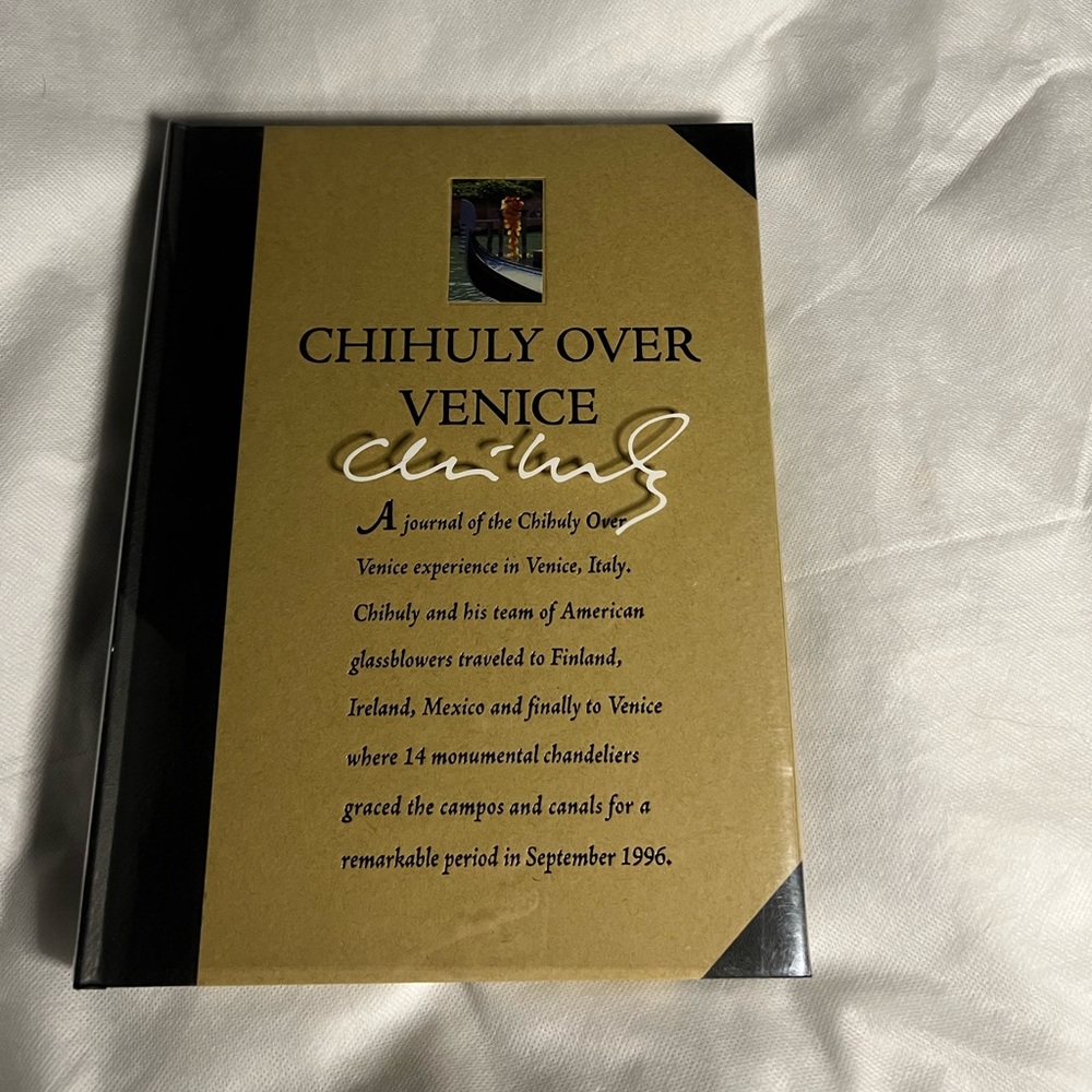 DALE CHIHULY OVER VENICE - HARDBACK ARTIST BOOK 1996 EXHIBITION CATALOG.